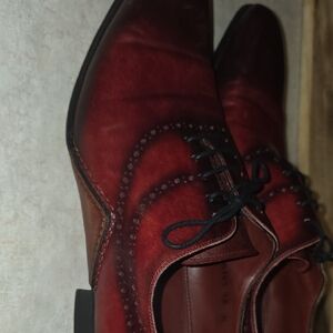 Magnanni Burgundy Leather Oxfords